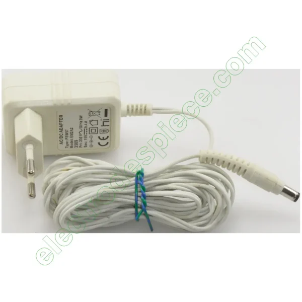 ALIMENTADOR 15V 0,4A CONECTOR 5,5x2,5